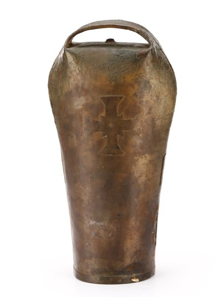 Scottish Bronze Bell with St. Cuthbert's Cross (1 of 10)