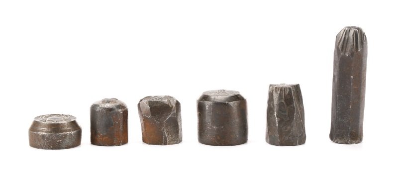 Group of Six Iron & Silver Striking Dies, 19th C (1 of 10)