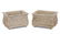 Pair, Continental Rectangular Cast Stone Planters - 8