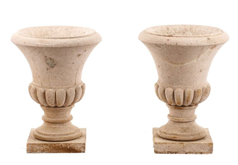 Pair of Campana Form Garden Urns (1 of 9)