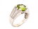 Ladies 14k White Gold, Peridot, & Diamond Ring - 2