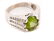Ladies 14k White Gold, Peridot, & Diamond Ring - 6