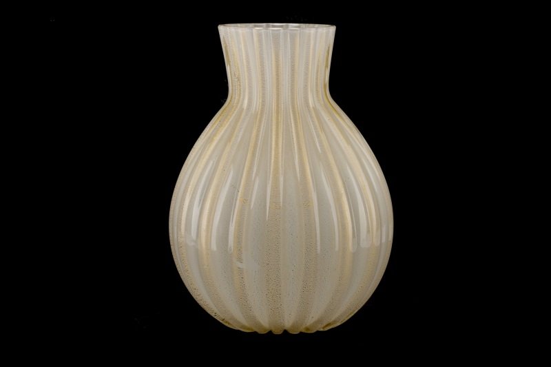 Barovier & Toso Gold Aventurine Vase, Signed (1 of 10)