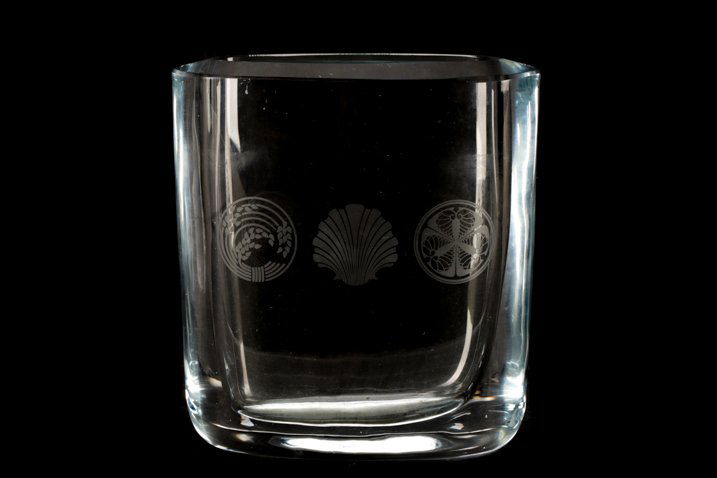 Georg Jensen Etched Crystal Vase, Signed (1 of 5)