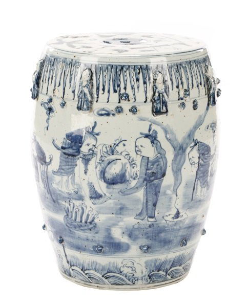 Buddhist Immortal Motif Chinese Garden Stool (1 of 9)