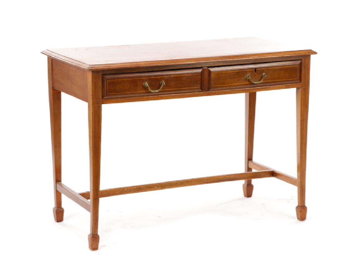 English Stained Mahogany Table on Tapered Legs (1 of 7)