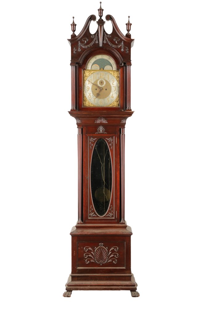 Mahogany Tall Case Clock w/German Movement (1 of 8)