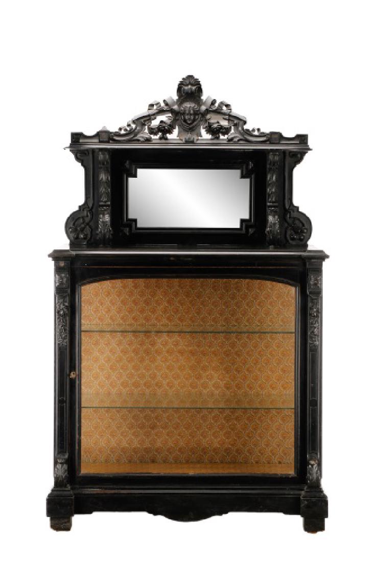Rococo Revival Style Carved & Ebonized Etagere (1 of 7)