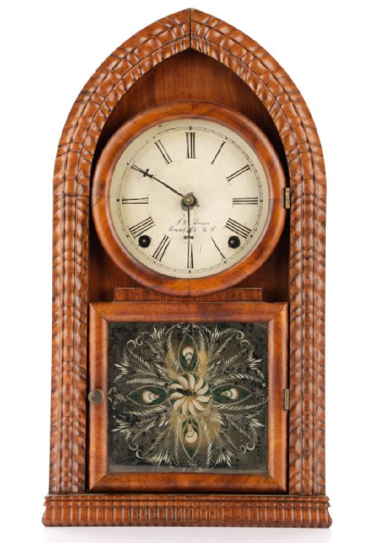 J.C. Brown Forestville Beehive Ripple Front Clock (1 of 10)