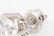 Ladies 14k White Gold & Diamond Stud Earrings - 3