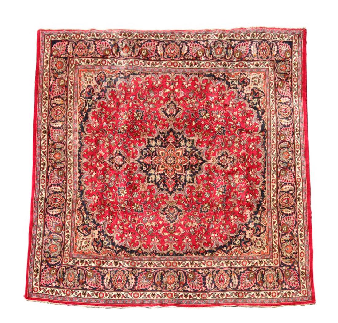 Hand Woven Persian Room Size Rug 9' 10" x 9' 11" (1 of 6)