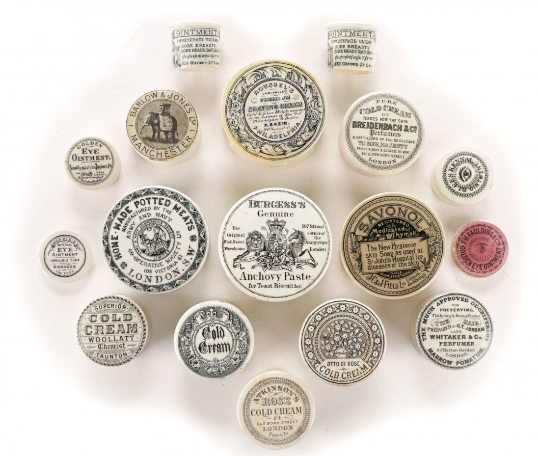 Group of 17 Assorted Transferware Jars or Pots (1 of 7)