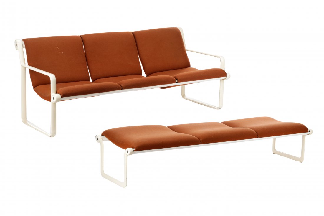 Morrison & Hannah for Knoll 3 Seat Sofa w/Bench (1 of 9)