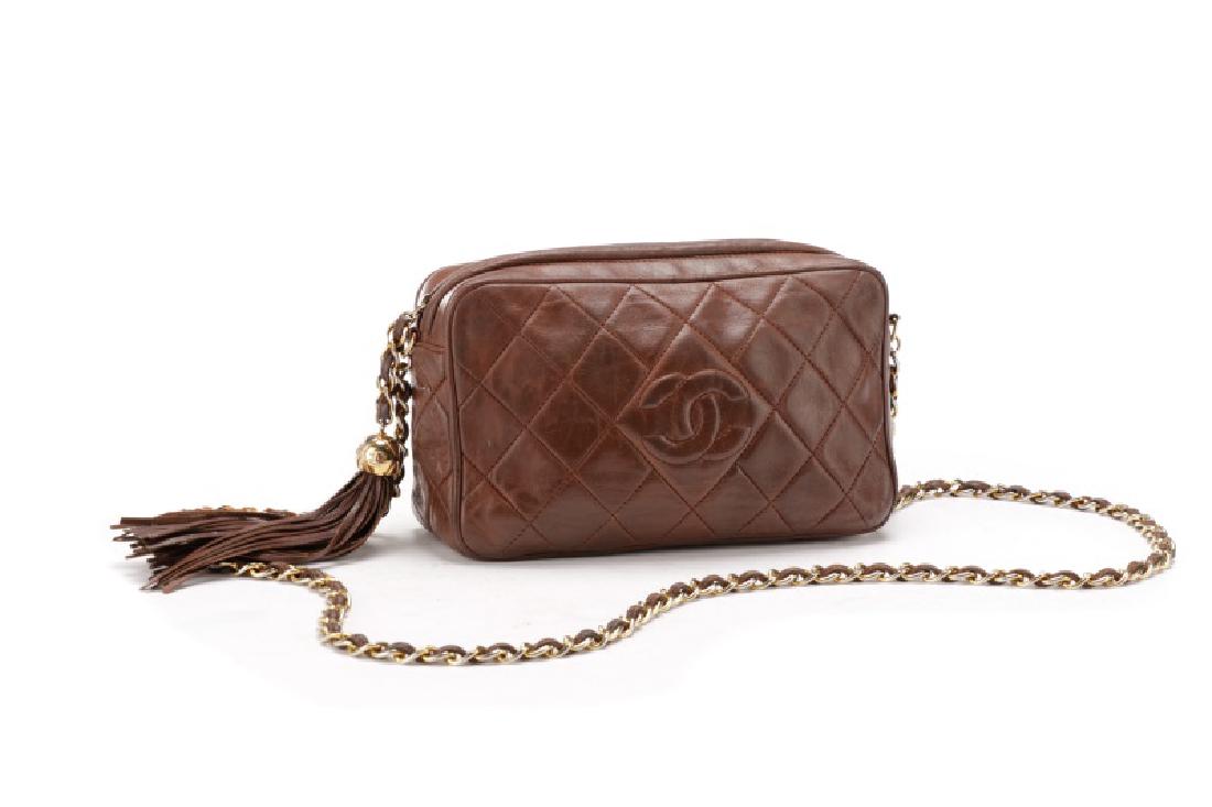 Chanel Quilted Brown Lambskin Mini Camera Bag (1 of 9)