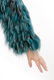 Roberto Cavalli Teal Blue Fox Fur Coat - 3