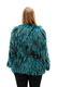 Roberto Cavalli Teal Blue Fox Fur Coat - 4