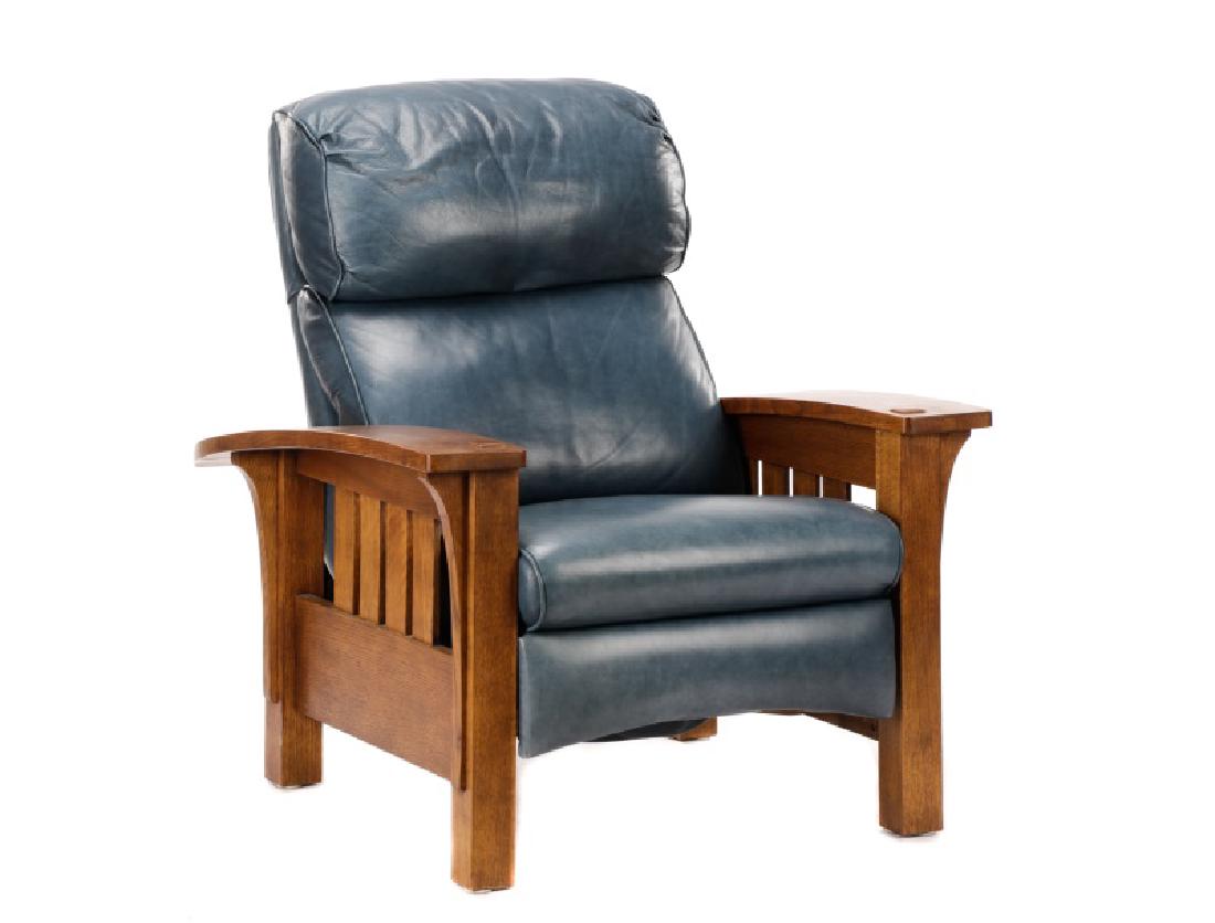 L. & J.G. Stickley Oak Morris Recliner No. #406 (1 of 10)