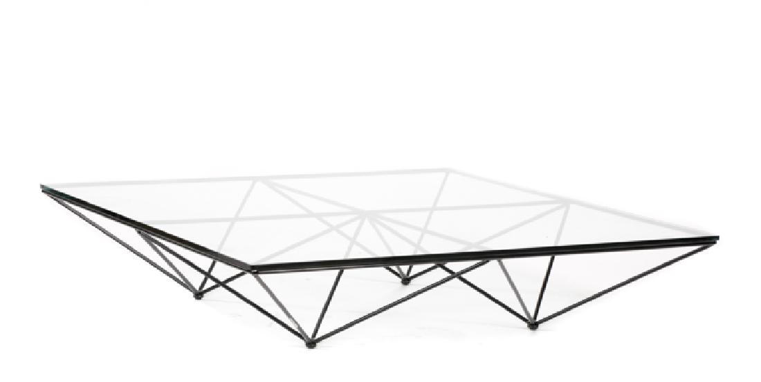 Paolo Piva "Alanda" Wire & Glass Top Coffee Table (1 of 5)