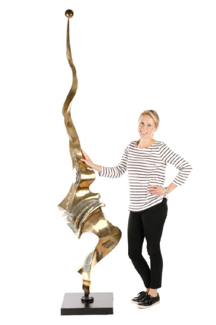 Monyo "Untitled (Spiraling Form)" Bronze, 93" Tall (1 of 10)