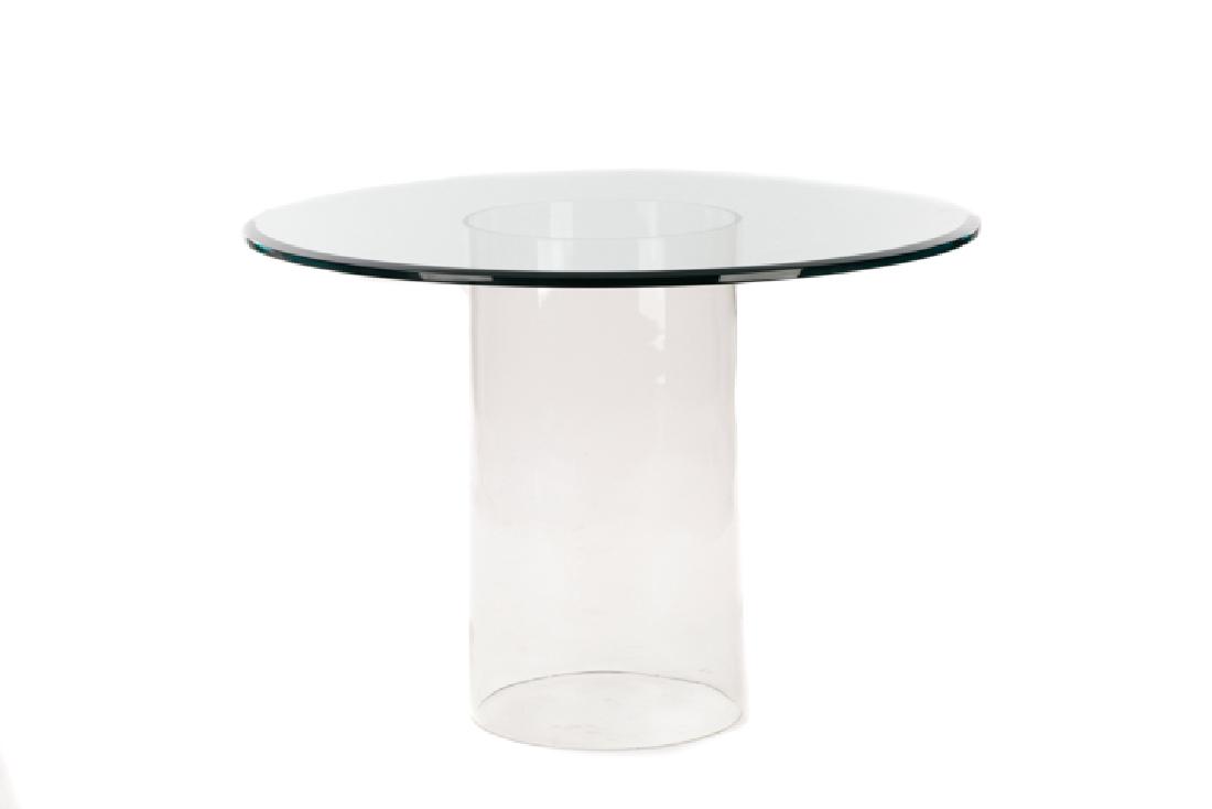Modern All Glass Round Breakfast Table (1 of 4)