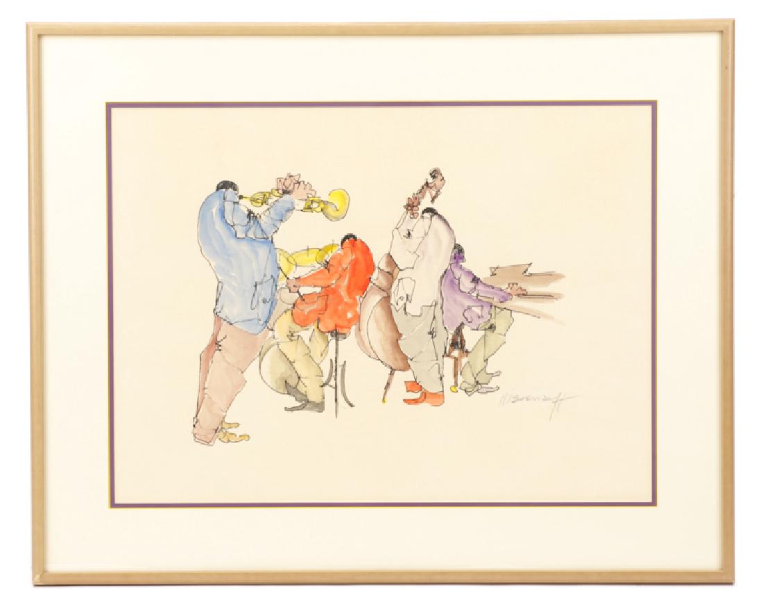 Leo Meiersdorf, "Jazz Ensemble", Watercolor (1 of 8)