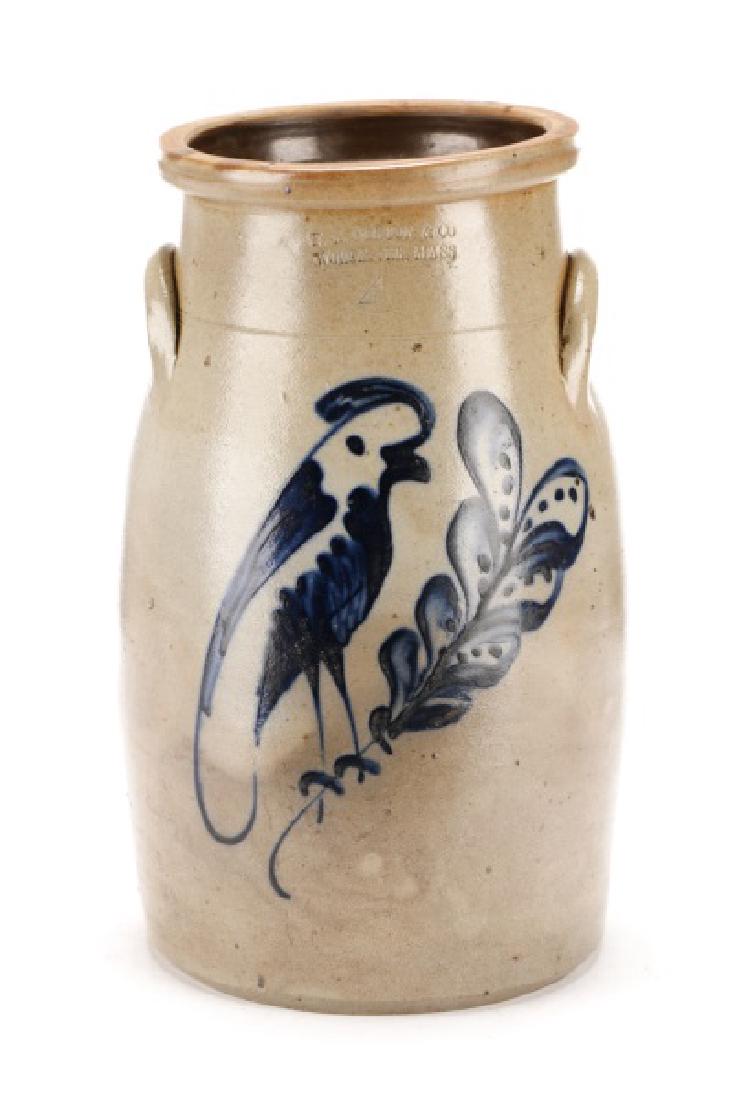 F.B. Norton & Co 4-Gal Salt Glazed Stoneware Churn (1 of 8)