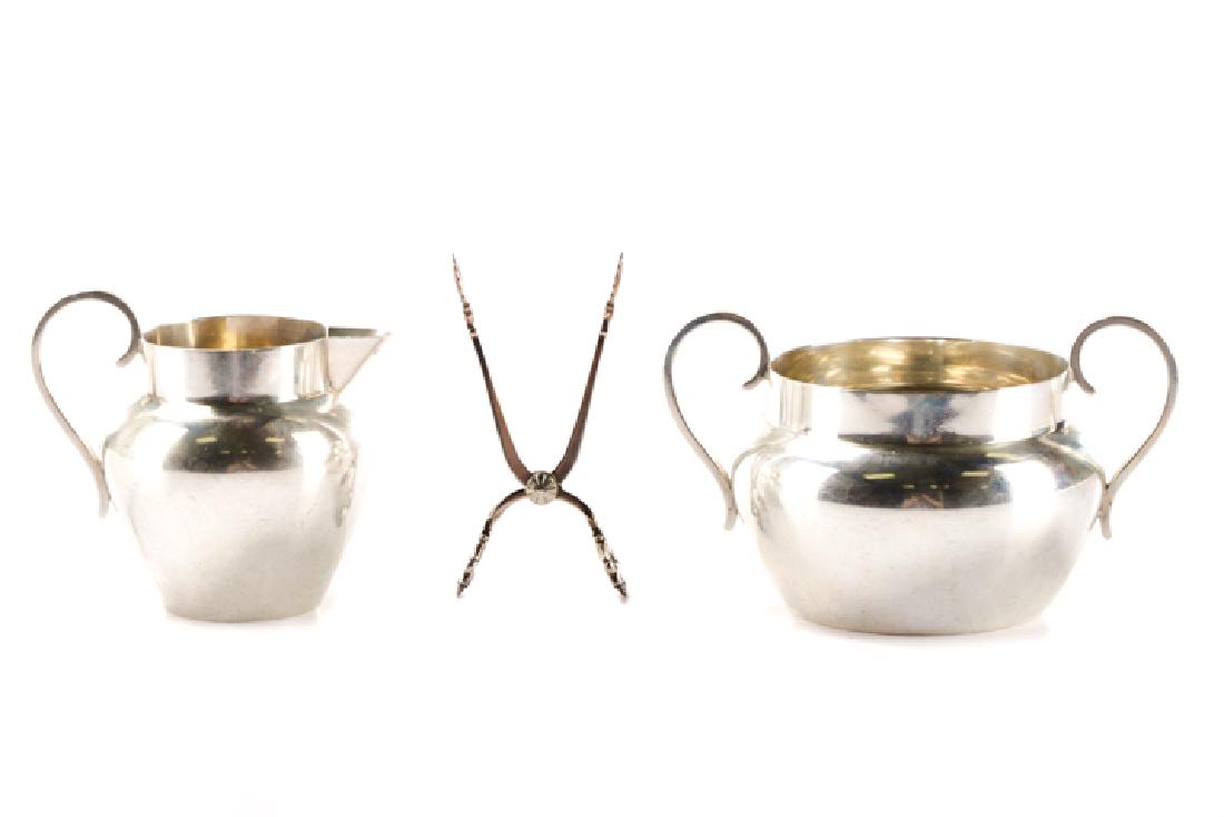 Danish Silver Sugar & Creamer Set: Jensen & Hertz (1 of 1)
