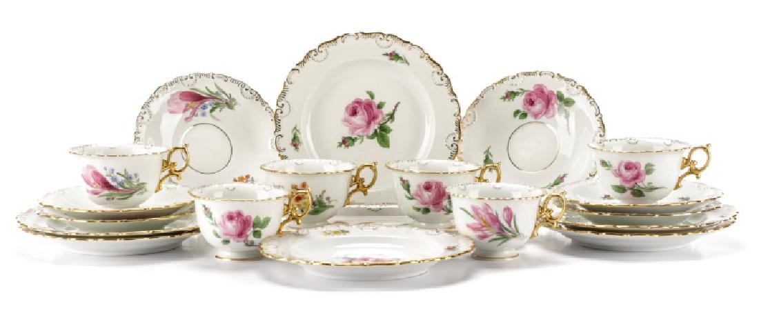 Meissen 19 Piece Floral Breakfast Set (1 of 1)