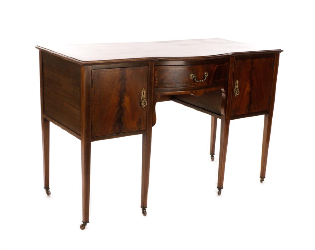 English Mahogany Sheraton Style Inlaid Server (1 of 1)