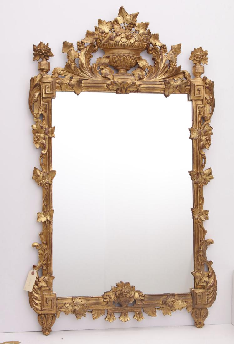 Neo-classical style giltwood wall mirror (1 of 3)