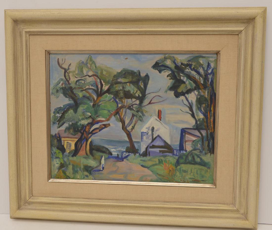 American School, WPA style painting (1 of 6)