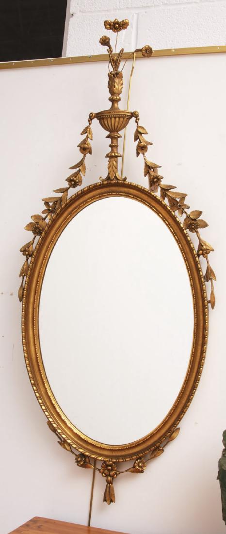 George III style giltwood mirror (1 of 4)