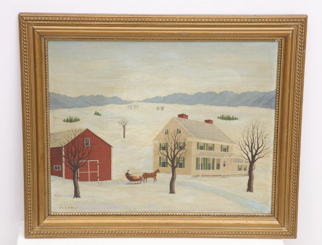 Roy Danford Parker, folk art painting (1 of 5)