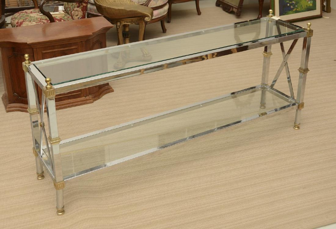 John Vesey style two tier console table (1 of 6)