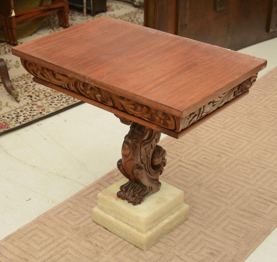 Late Victorian carved mahogany griffin pier table (1 of 7)