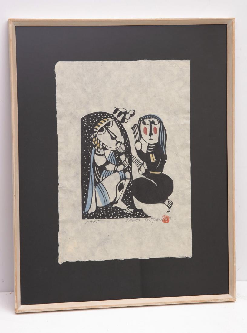Sadao Watanabe Woodcut