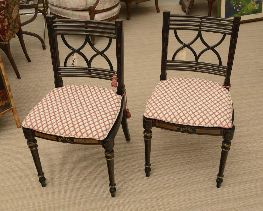 Pair Baker Regency style side chairs (1 of 5)