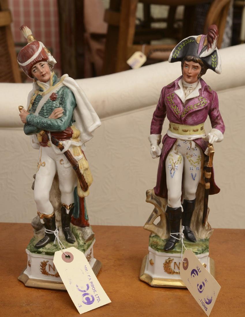 (2) French Napoleonic porcelain figures (1 of 5)