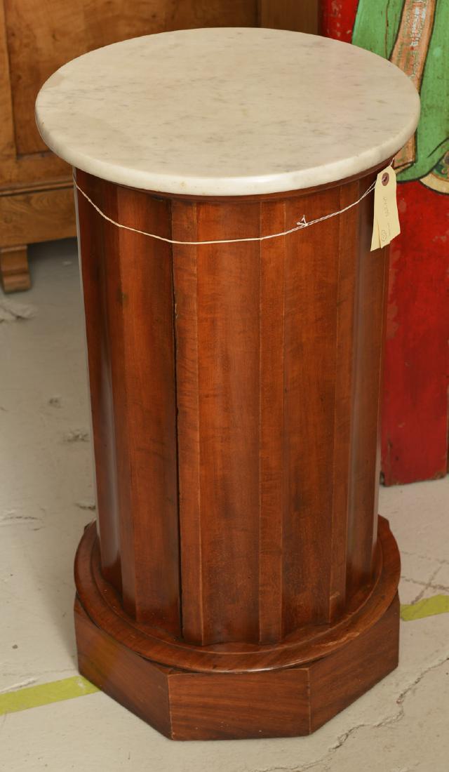 Biedermeier style fluted column pot table (1 of 7)