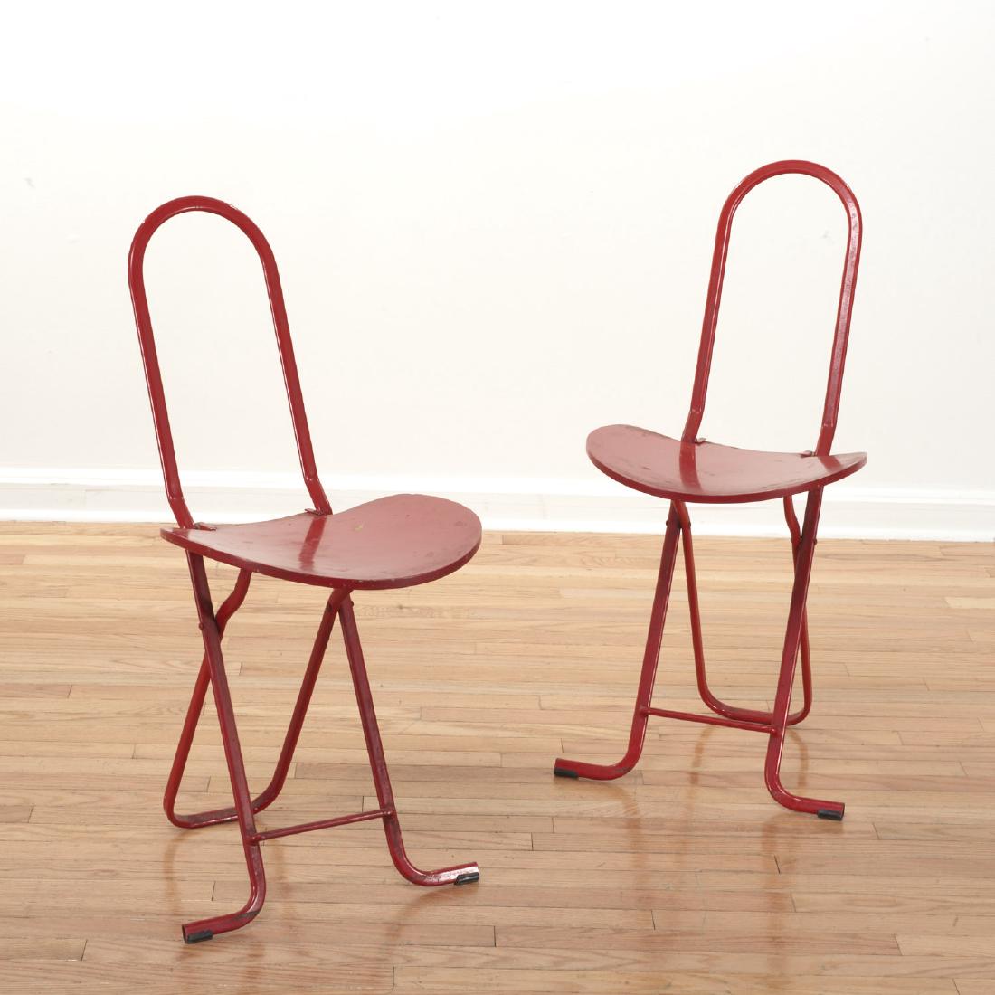 Pair Gastone Rinaldi, Dafne folding chairs (1 of 6)
