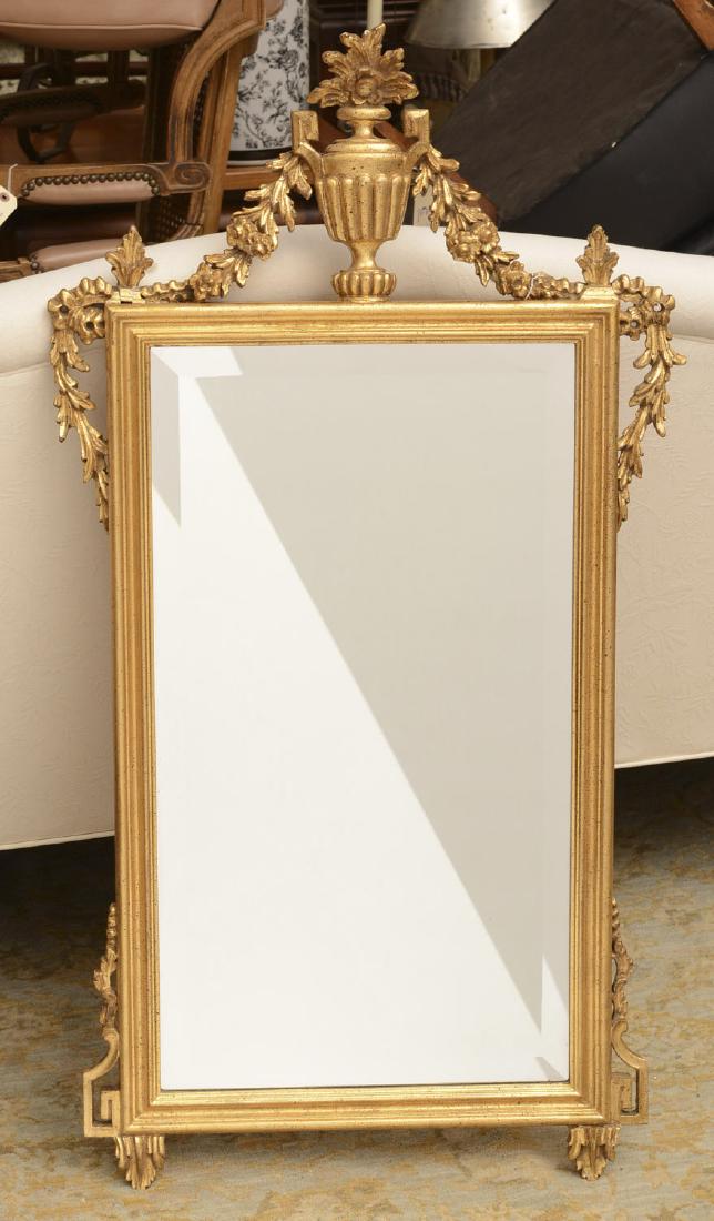 La Barge Neo-Classical style giltwood wall mirror (1 of 7)