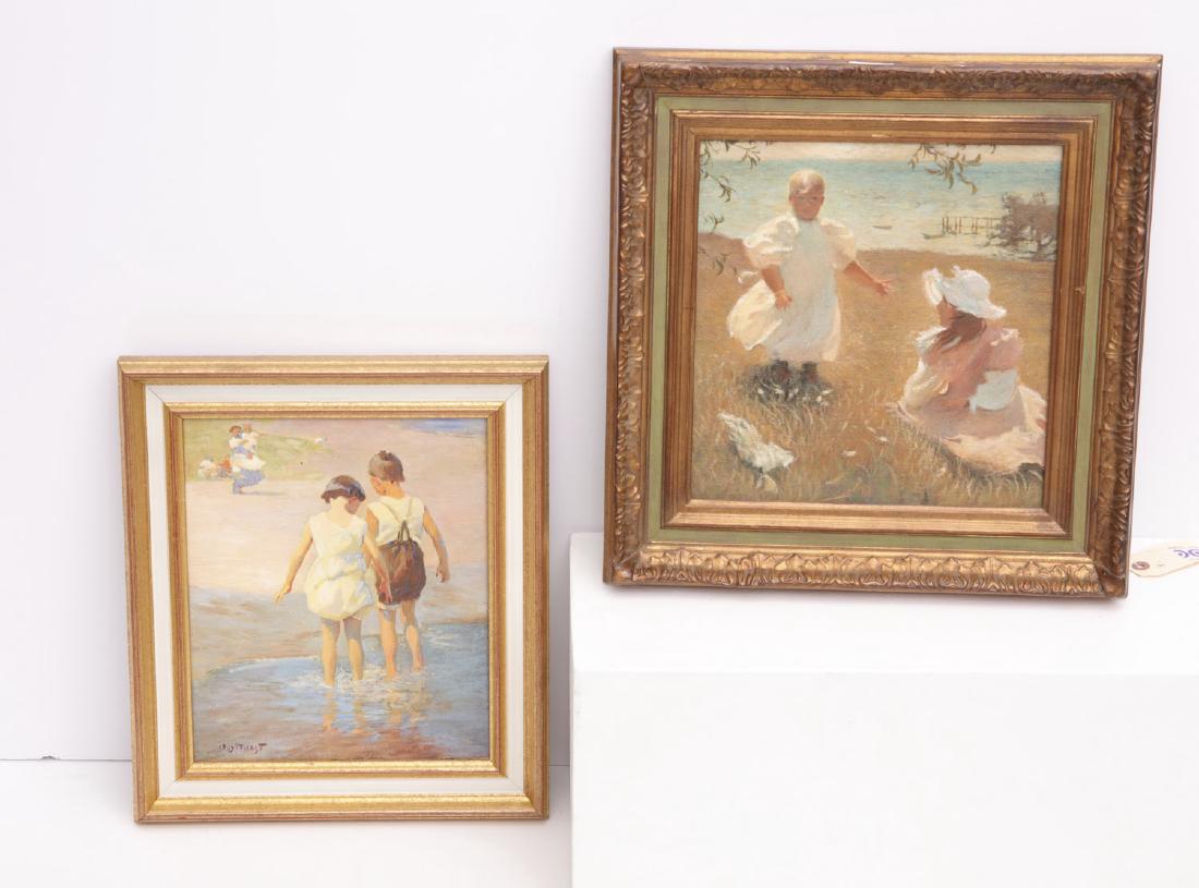 After Edward Potthast, (2) enhanced giclees (1 of 5)