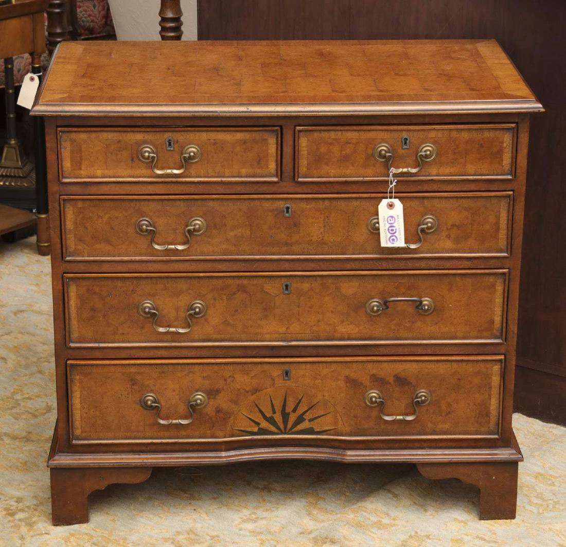 Bevan Funnell Ltd. inlaid burl walnut chest (1 of 5)