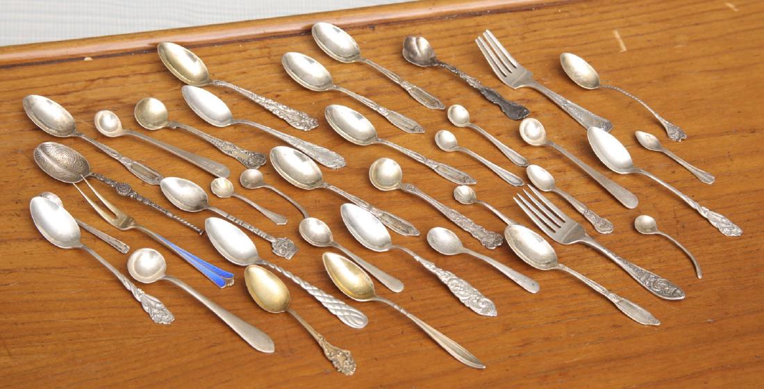 Collection silver spoons / forks (1 of 8)