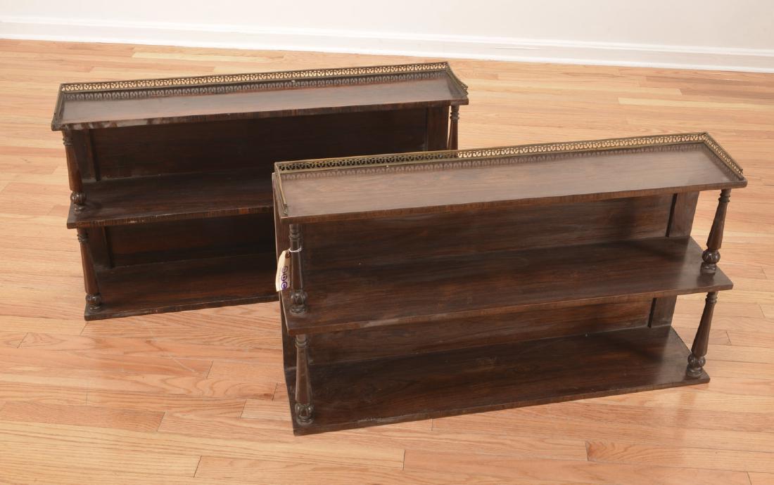 Pair William IV style whatnot shelves (1 of 5)
