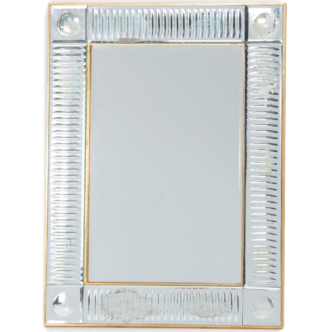 Rare Rudolf Jurnikl cut glass wall mirror (1 of 7)