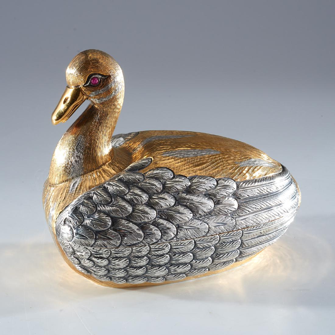 Tane Mexican sterling silver duck box (1 of 8)