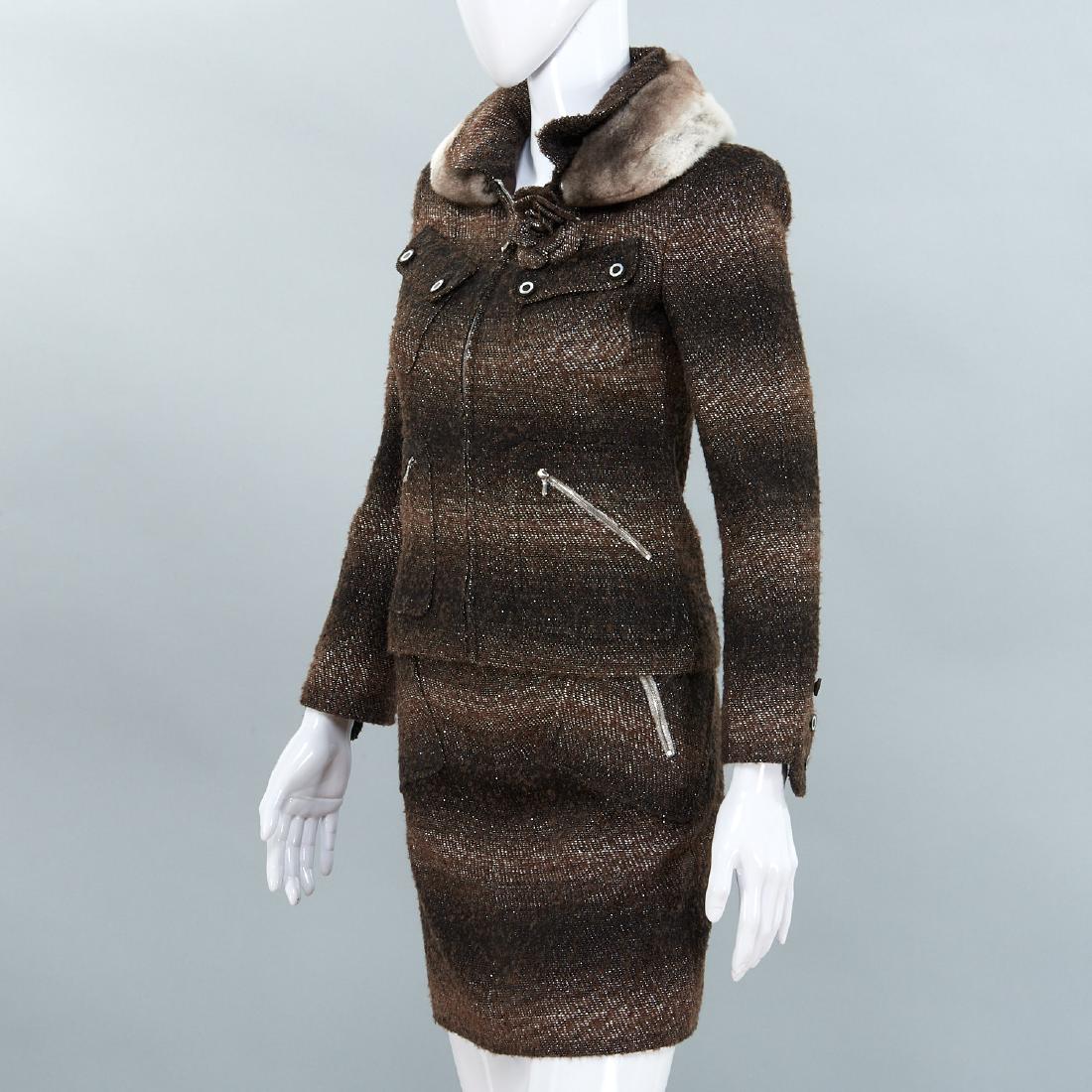 Chanel Couture metallic tweed skirt suit (1 of 9)