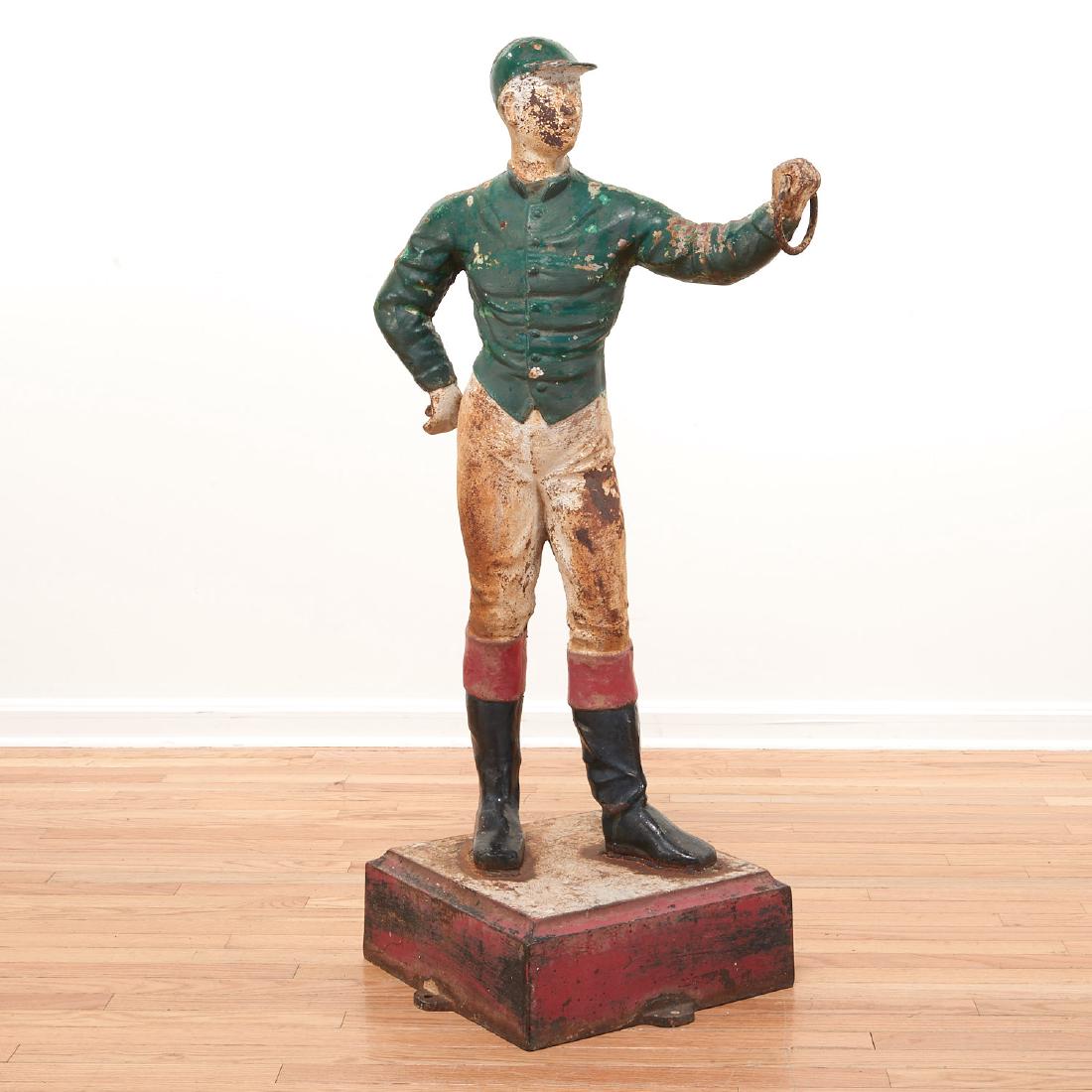 Antique painted cast iron Lawn Jockey (1 of 6)
