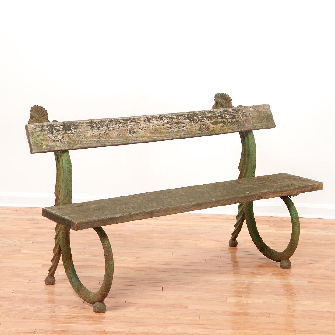 European cast iron Dragon garden bench (1 of 8)